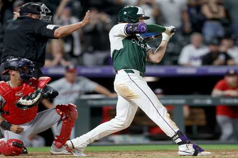 Rockies win with first walk-off pitch clock violation in MLB history