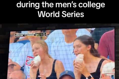 Woman slams ESPN for sexualizing her and friend eating ice cream at College World Series game