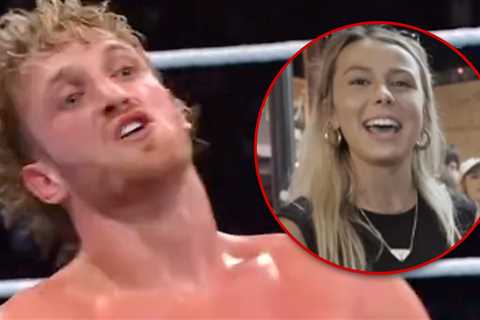 Logan Paul Performs 'Hawk Tuah' Move During WWE Bout