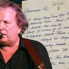 Don McLean Signed Copy of 'American Pie' Lyrics On Sale For $154K