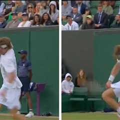 Tennis Star Andrey Rublev Beats Himself With Racket In Wild Wimbledon Meltdown