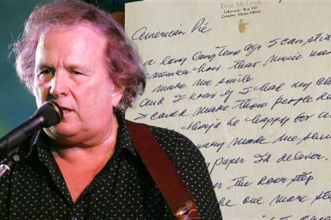 Don McLean Signed Copy of 'American Pie' Lyrics On Sale For $154K