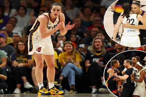 Caitlin Clark just misses triple-double despite shooting woes as Fever rally to top Mercury