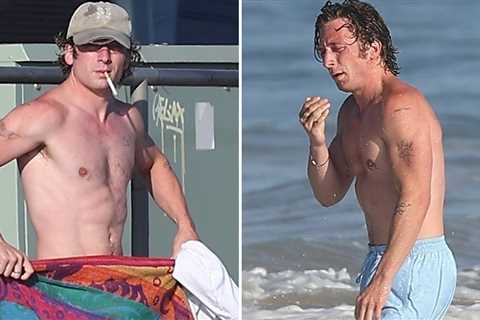 Jeremy Allen White Strips Down For Dip at Malibu Beach Post-Workout