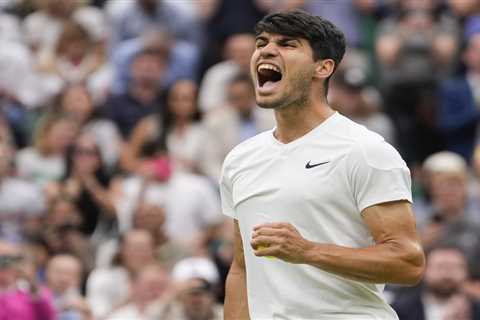 Carlos Alcaraz holds off Ugo Humbert to reach Wimbledon semis