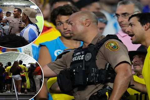 Police forced to search Copa America stands for fans without tickets in overcrowding nightmare