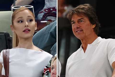 Ariana Grande, Tom Cruise and Other Celebrities Hit Up Olympics Women's Gymnastics