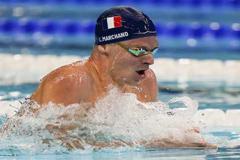 France’s Leon Marchand cruises to gold medal in 400m individual medley at 2024 Olympics