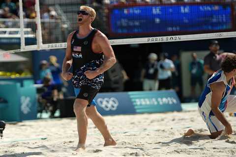 Ex-NBA player Chase Budinger earns first Olympic beach volleyball win after career makeover