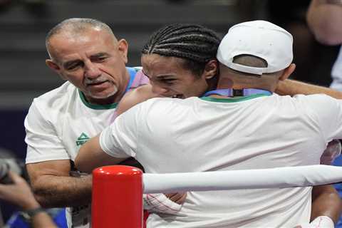 Imane Khelif bursts into tears after securing Olympic medal with semifinal win