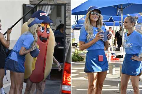 Paris Hilton, Nicole Richie Film 'The Simple Life' Reboot at Sonic Drive-In