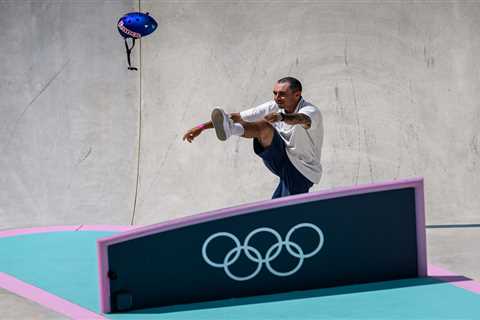 French skateboarder Vincent Matheron kicks helmet in Olympics meltdown