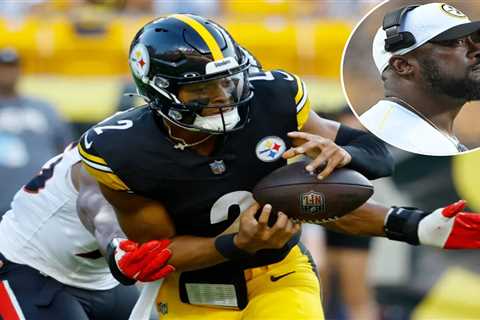 Justin Fields’ fumble problem torpedoes his Steelers preseason debut