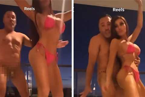 Oscar De La Hoya Dances In Thong With Holly Sonders