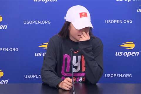 Emma Raducanu breaks down in tears after US Open disappointment