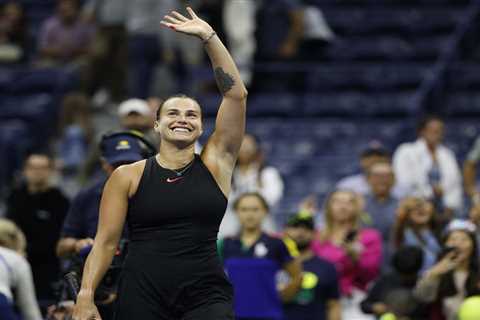 Aryna Sabalenka wins latest-starting match in US Open history