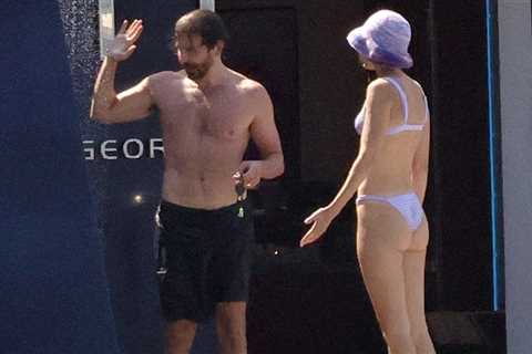 Bradley Cooper and Gigi Hadid Showing Lots of Skin on Yacht in Italy