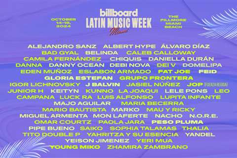 Grupo Frontera, Nacho, Álvaro Díaz, Debi Nova & More Join 2024 Billboard Latin Music Week