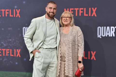 Travis Kelce’s Mom Says Athlete Is Handling Fame Well & ‘Having His Best Life Right Now’