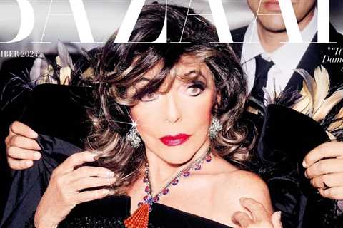 Joan Collins Harper’s Bazaar Arabia September 2024