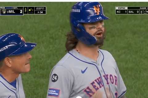 Jesse Winker, Willy Adames jaw at each other in intense Mets-Brewers wild-card moment