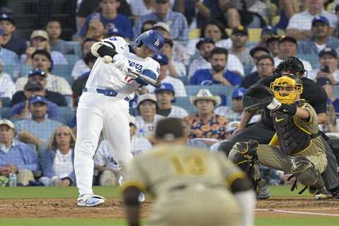 Shohei Ohtani punctuates playoff debut homer with epic bat toss