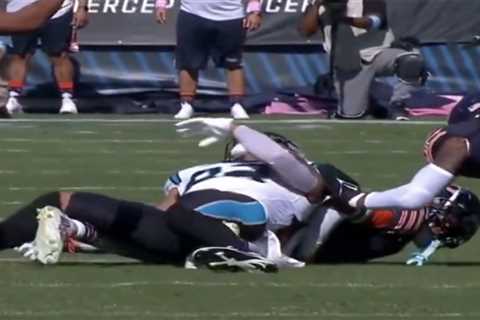 Panthers tight end Tommy Tremble concussed on vicious hit, appears knocked out in frightening moment