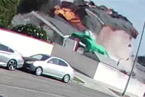 California Home Explodes on Camera, Injuring Man on Property