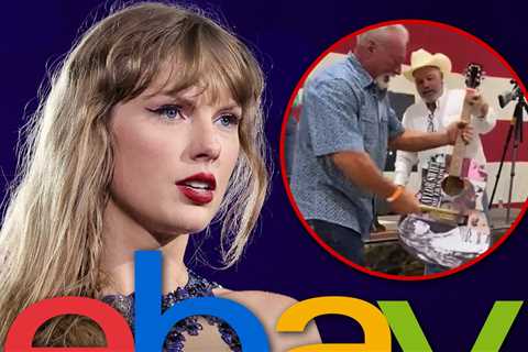 The Viral Taylor Swift Smashed Guitar Sells for Over $6K on eBay