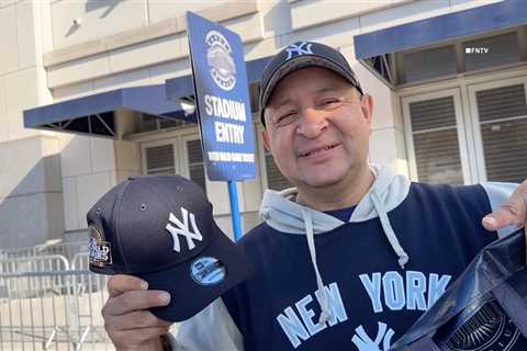 Yankees World Series cap revealed as fans line up early for merch drop at the Stadium