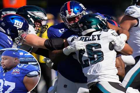 Giants’ Dexter Lawrence has shot to be NFL sack leader in unusual way