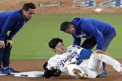 Shohei Ohtani injury concern overshadows Dodgers domination of Yankees