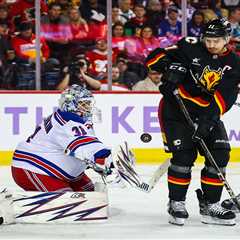 Rangers’ win streak ends at three after comeback falls short against Flames