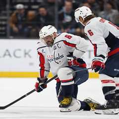 Alex Ovechkin’s record chase put on hold by fractured fibula in Capitals injury crusher