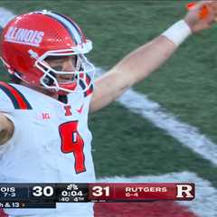 Rutgers blows chance for upset after icing Illinois kicker backfires with go-ahead touchdown