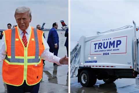 Donald Trump Cosplaying As A Garbage Worker Is Going Viral, And The Jokes Have Me Rolling On The..