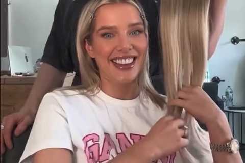 Helen Flanagan debuts new hair extensions in 20-minute transformation