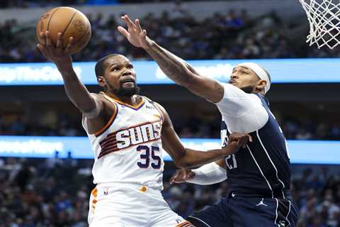 Kevin Durant goes down with calf strain as Suns take early-season injury blow