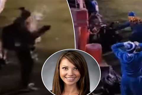 BYU cheerleading coach knocked out by flying water bottle at football game as cops investigate