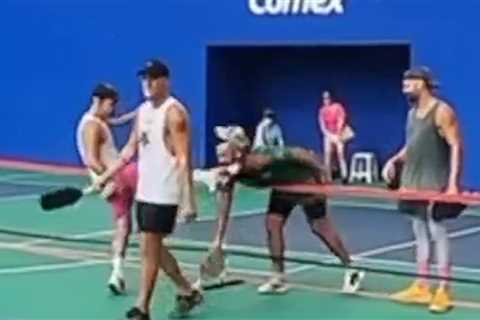 Pickleball Player Violently Kicks Opponent In Face In Wild Postgame Outburst