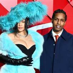 Fashion Bomb Couple: Rihanna Attended the 2024 Fashion Awards with A$AP Rocky in a Turquoise..