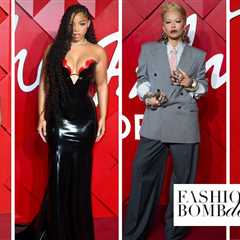 On the Scene at the Fashion Awards: Tens in Dilara Findikoglu,  Chloe Bailey in Atsuko Kudo, Rita..