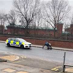 UK Police Pursue Woman Fleeing in Motorized Wheelchair, on Video