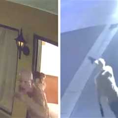 LAPD Shootout With Man Harassing Motel Guests Naked Caught on Harrowing Video