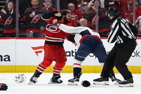 Capitals-Hurricanes game turns into fight night — including one controversial takedown: ‘Dangerous’