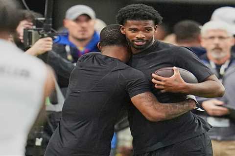 Giants’ full-force visit for Shedeur Sanders, Travis Hunter pro day is clearest draft signal yet