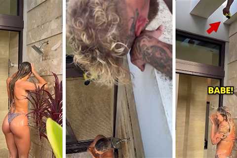 Jake Paul Pranks Fiancée Jutta Leerdam During Bikini Shower