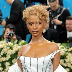 Tyla Sweeps the Floor With Pinstripe Jacquemus Gown at 2025 Met Gala
