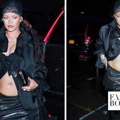 Rihanna Wore a Black Ann Demeulemeester Look to the MET Gala After-Party