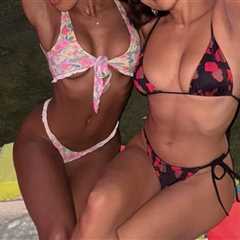 Can You Guess The Bikini Besties Posted Poolside?!